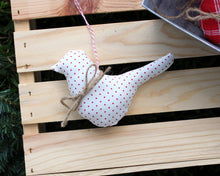 Load image into Gallery viewer, Fabric bird ornament