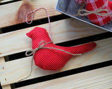 Load image into Gallery viewer, Fabric bird ornament