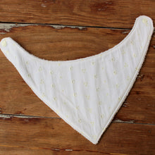 Load image into Gallery viewer, White Eyelet Baby Bibs