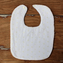 Load image into Gallery viewer, White Eyelet Baby Bibs