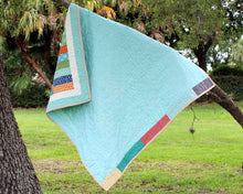 Load image into Gallery viewer, Multicolored Strip Patchwork Quilt