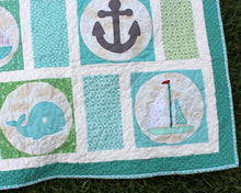 Load image into Gallery viewer, Nautical Applique Quilt