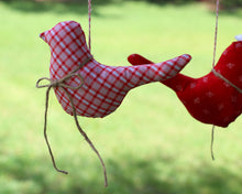 Load image into Gallery viewer, Fabric bird ornament