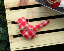 Load image into Gallery viewer, Fabric bird ornament