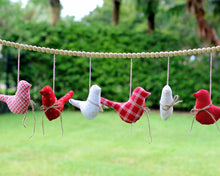 Load image into Gallery viewer, Fabric bird ornament