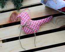 Load image into Gallery viewer, Fabric bird ornament