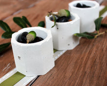 Load image into Gallery viewer, Mini Concrete Planter Set of 3, Octagonal