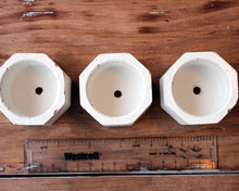 Load image into Gallery viewer, Mini Concrete Planter Set of 3, Octagonal