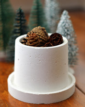 Load image into Gallery viewer, Small Round Concrete Planter with Base