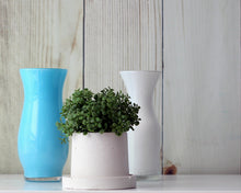 Load image into Gallery viewer, Small Round Concrete Planter with Base