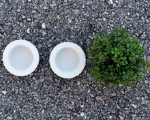 Load image into Gallery viewer, 3 Paint Dipped Round Mini Concrete Planters
