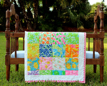 Load image into Gallery viewer, Lilly Pulitzer Print Small Quilt