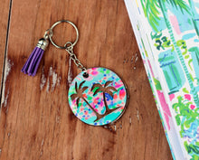 Load image into Gallery viewer, Tropical Round Key Chains
