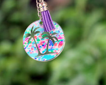 Load image into Gallery viewer, Tropical Round Key Chains