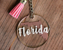 Load image into Gallery viewer, Florida Round Key Chain