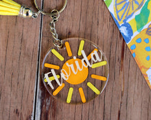 Load image into Gallery viewer, Florida Sun Key Chain
