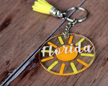 Load image into Gallery viewer, Florida Sun Key Chain