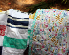 Load image into Gallery viewer, Color Block Baby Girls Quilt