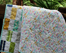 Load image into Gallery viewer, Color Block Baby Girls Quilt