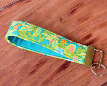 Load image into Gallery viewer, Modern Floral Wristlet Key Fobs