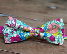 Load image into Gallery viewer, Men's Liberty of London High Summer Flower Show Cosmos Bloom Cotton Bow Tie
