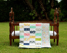 Load image into Gallery viewer, Color Block Baby Girls Quilt