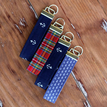 Load image into Gallery viewer, Preppy Wristlet Cotton Keychains