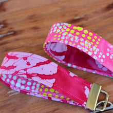 Load image into Gallery viewer, Pink Batik Wristlet Key Fob