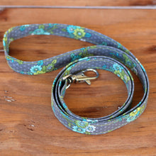 Load image into Gallery viewer, Gray Floral Lanyard
