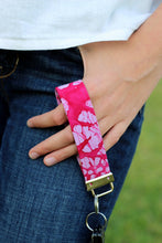 Load image into Gallery viewer, Pink Batik Wristlet Key Fob

