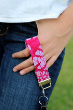 Load image into Gallery viewer, Pink Batik Wristlet Key Fob