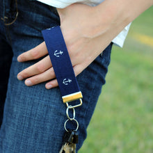 Load image into Gallery viewer, Preppy Wristlet Cotton Keychains