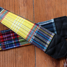 Load image into Gallery viewer, Madras Plaid Patchwork Camera Strap
