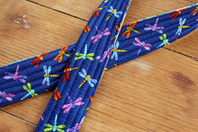 Load image into Gallery viewer, Dragonflies and Watercolor Camera Strap