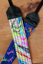 Load image into Gallery viewer, Dragonflies and Watercolor Camera Strap