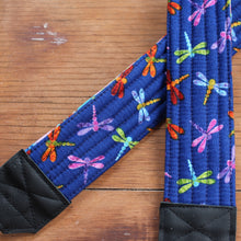 Load image into Gallery viewer, Dragonflies and Watercolor Camera Strap