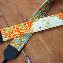Load image into Gallery viewer, Yellow Cream Floral Camera Strap
