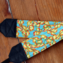 Load image into Gallery viewer, Yellow Cream Floral Camera Strap