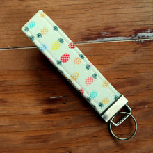 Load image into Gallery viewer, Preppy Pineapple Wristlet Key Holder