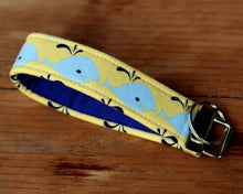 Load image into Gallery viewer, Whale Key Fob, Yellow or Navy Blue