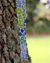Load image into Gallery viewer, White Cotton Floral Lanyard
