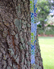 Load image into Gallery viewer, White Cotton Floral Lanyard
