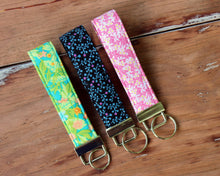 Load image into Gallery viewer, Modern Floral Wristlet Key Fobs