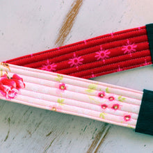 Load image into Gallery viewer, Pink and Red Floral Camera Strap