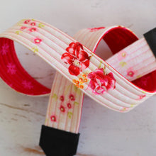 Load image into Gallery viewer, Pink and Red Floral Camera Strap