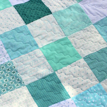 Load image into Gallery viewer, Coastal Blues Baby Quilt
