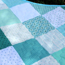 Load image into Gallery viewer, Coastal Blues Baby Quilt
