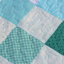 Load image into Gallery viewer, Coastal Blues Baby Quilt
