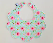Load image into Gallery viewer, Scalloped Floral Bibs
