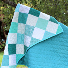 Load image into Gallery viewer, Coastal Blues Baby Quilt
